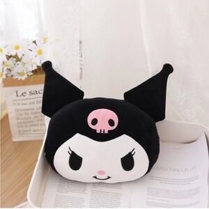 Sanrio Black Kuromi Car Headrest Pillows Plush